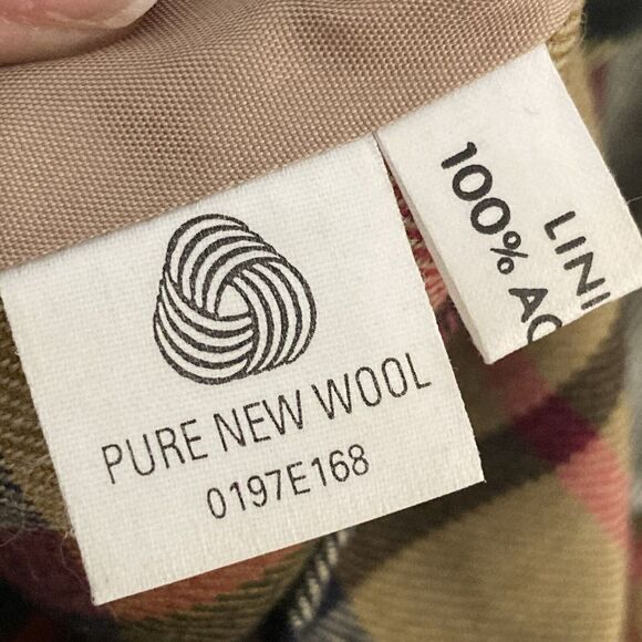 Avoca Collection Jacket Womens Small Plaid Check bomber New Wool made in Ireland - Picture 10 of 14